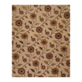 7'10" x 9'11" Hand Knotted Tibetan Wool & Silk Transitional Area Rug Tan