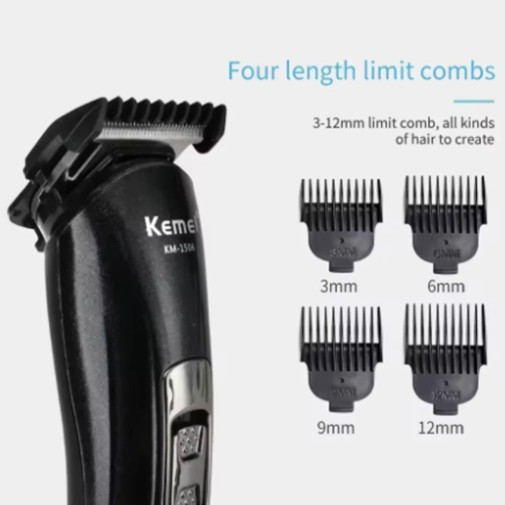 Kemei KM-1506 3 in 1 Electric Shaver Hair cutting Charging Hair trimmer Electric Rechargeable Nose Professional Shaving Machine