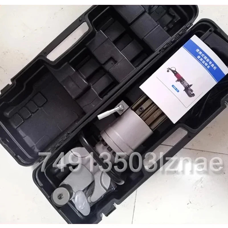 HRB-16A Electric Hydraulic Steel Bar Bending Machine Portable Rebar Fast Bender Handheld Straightening Tools Bend Range 4-16MM